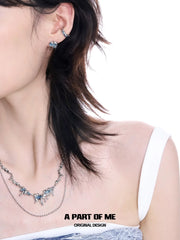 Ice Field เคลือบแพลตตินัม 18K ละลายน้ำแข็ง Ear Clips™