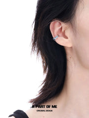 Ice Field เคลือบแพลตตินัม 18K ละลายน้ำแข็ง Ear Clips™