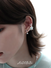 Lily Platinum Plating Dreamcore Mint Lily Vine EarClip Ear Cuff™