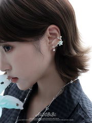 Lily Platinum Plating Dreamcore Mint Lily Vine EarClip Ear Cuff™