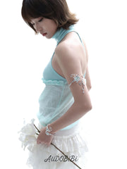 Lily Platinum Plating Dreamcore Vine Adjustable Open Arm Ring™