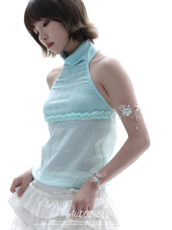 Lily Platinum Plating Dreamcore Vine Adjustable Open Arm Ring™