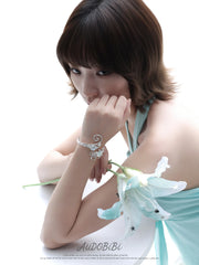 Lily Platinum Plating Dreamcore Vine Adjustable Open Cuff Bangle Bracelet™