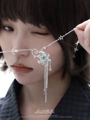 Lily Platinum Plating Mint Lily Vine Tassel Pendant Necklace™