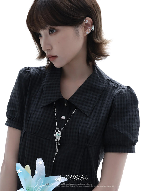 Lily Platinum Plating Mint Lily Vine Tassel Pendant Necklace™
