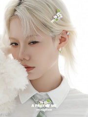 Lucky Clover 18K Platinum Plated Kitten ＆ Puppy Hairclip Hair Clip™