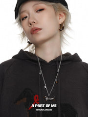 ต่างหูสุนัขไส้กรอกชุบแพลตตินัม 18K Lucky Puppy™