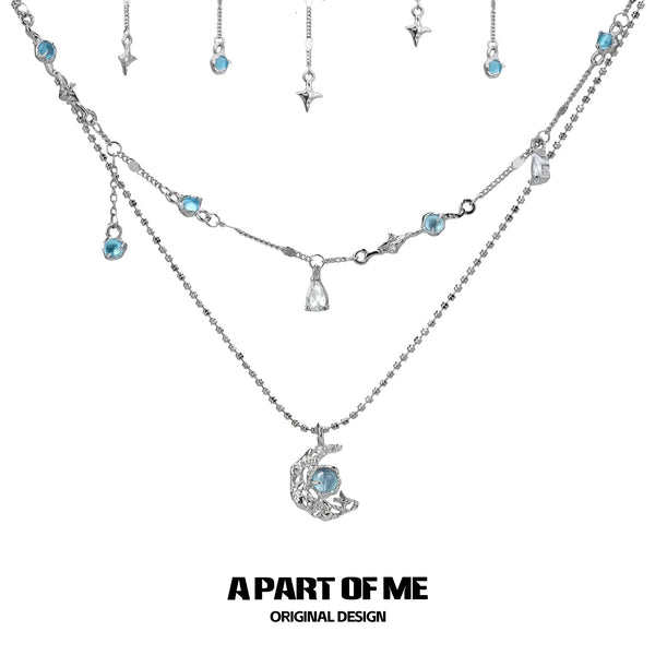 Lunar Faust 18k Platinum Plating Moon Zircon Chokers Necklaces™