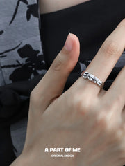 Lunar Faust S925 Sterling Silver Basic Resizeable Rings™