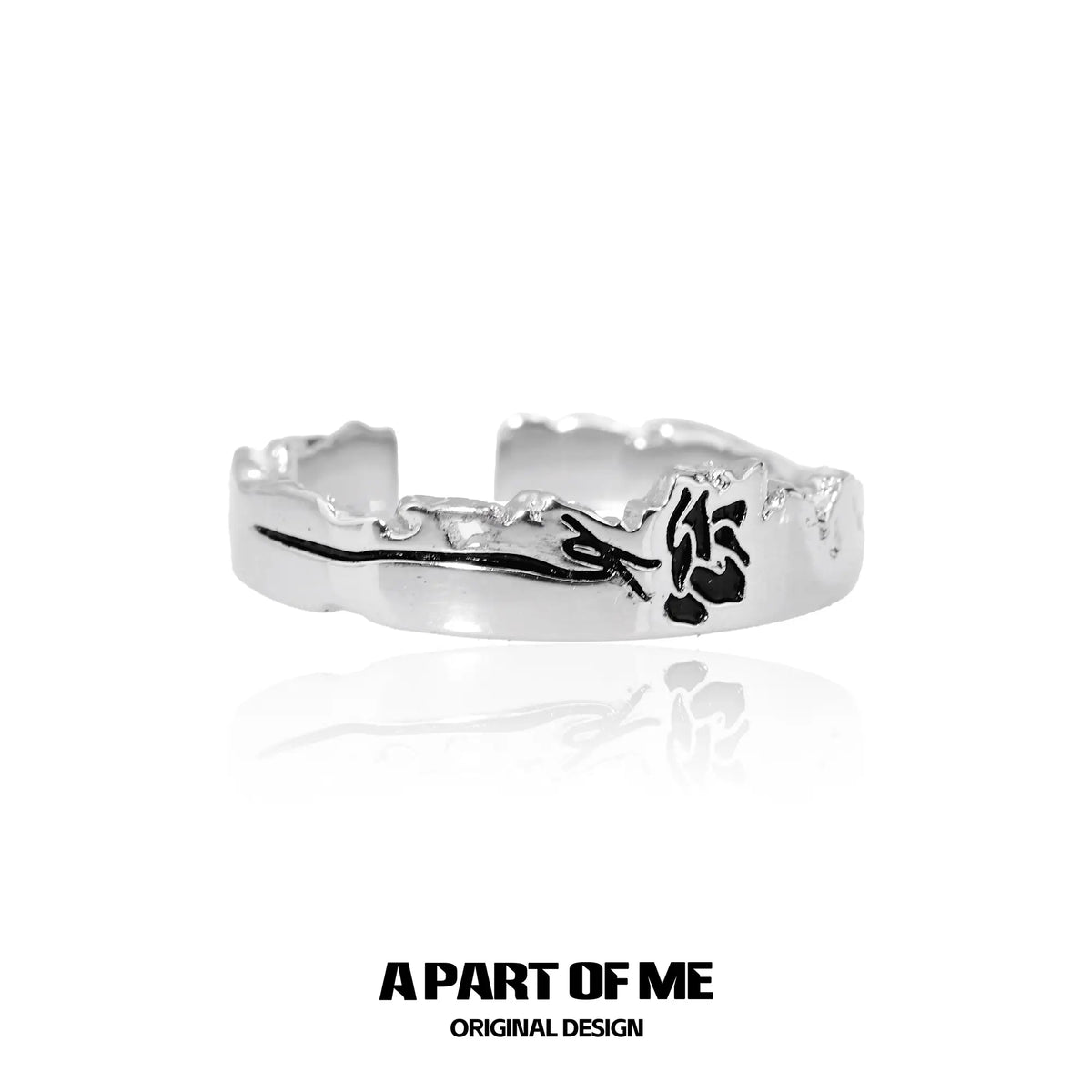 แหวน Lunar Faust S925 Sterling Silver ปรับขนาดได้พื้นฐาน™
