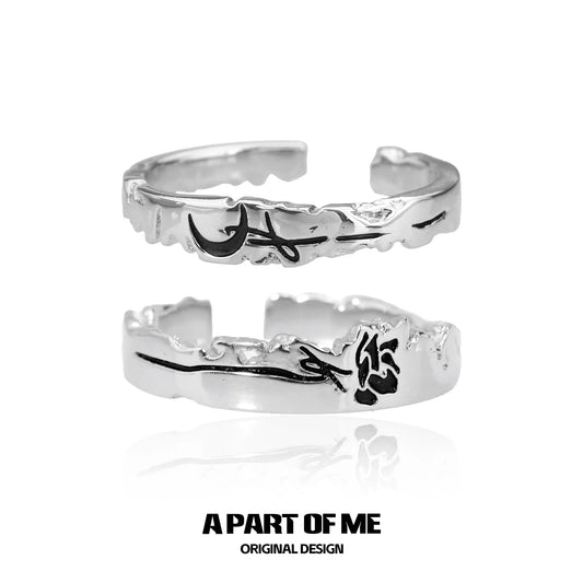 Lunar Faust S925 Sterling Silver Basic Resizeable Rings™