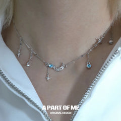สร้อยคอโชคเกอร์ Lunar Faust S925 Sterling Silver Moon Zircon™