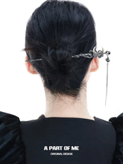 MYTH OF THE MOON 18K Platinum Plating Dark Moon Tassel Hairpins Hair Pins™