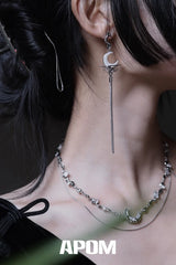 MYTH OF THE MOON 18K Platinum Plating Double-Layer Chokers Necklaces™