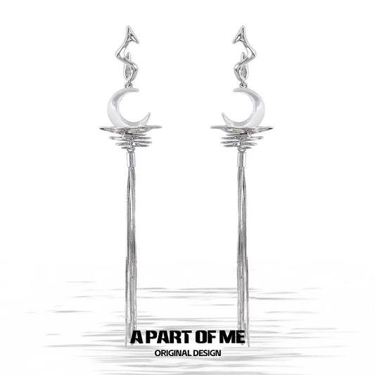 MYTH OF THE MOON 18K Platinum Plating Shells Tassel Earrings B™
