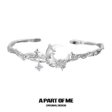 MYTH OF THE MOON 18k Platinum Plating Zircon Natural Shells Bangles Bracelets™