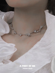 MYTH OF THE MOON 18k Platinum Plating Zircon Natural Shells Chokers Necklaces™