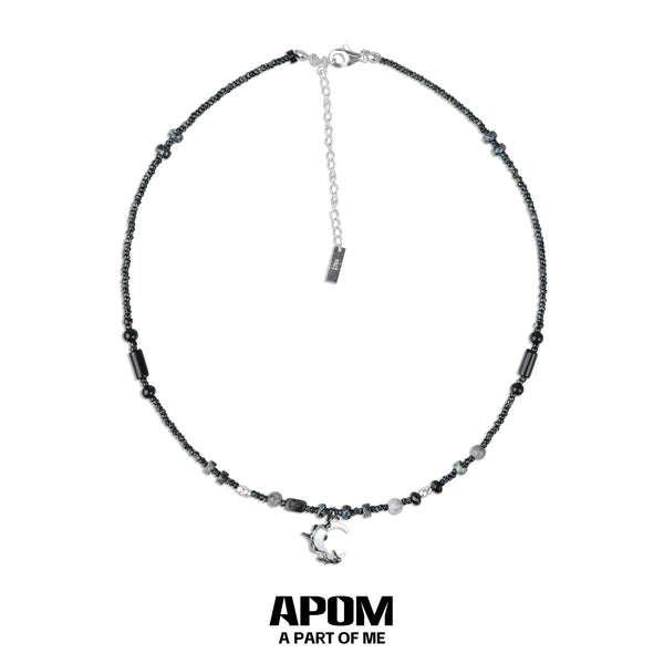 Myth of the Moon Sterling Silver, Shell & Agate Choker™