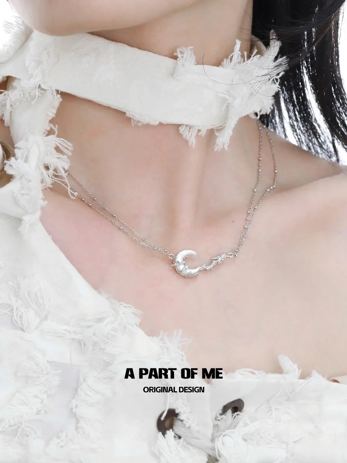 MYTH OF THE MOON สร้อยคอโชคเกอร์เปลือกหอยเงินสเตอร์ลิง S925™