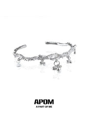 Original 18K Platinum Plated Pearl Adjustable Open Bangle™
