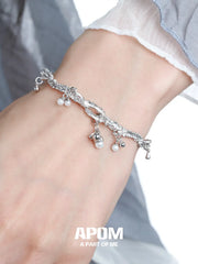 Original 18K Platinum Plated Pearl Adjustable Open Bangle™