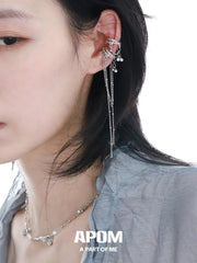 Original 18K Platinum Plated Pearl Tassel Earclips Ear Clips™