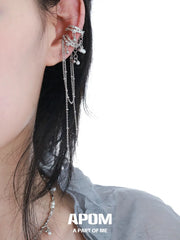 Original 18K Platinum Plated Pearl Tassel Earclips Ear Clips™