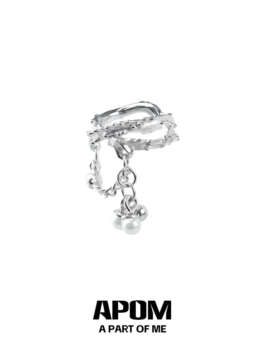 Original 18K Platinum Plated Pearl Tassel Earclips Ear Clips™