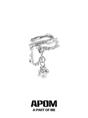 Original 18K Platinum Plated Pearl Tassel Earclips Ear Clips™