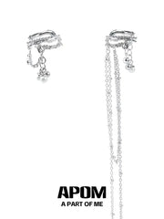 Original 18K Platinum Plated Pearl Tassel Earclips Ear Clips™