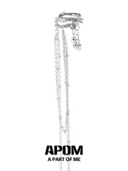 Original 18K Platinum Plated Pearl Tassel Earclips Ear Clips™