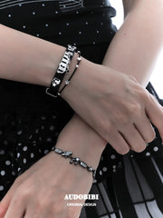 Piano Keys  Platinum Plating ABY Style Alpha Y2K Bracelet™