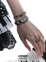 Piano Keys  Platinum Plating ABY Style Alpha Y2K Bracelet™