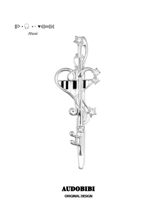 Piano Keys Platinum Plating ABY Style Y2K Hair Clip™