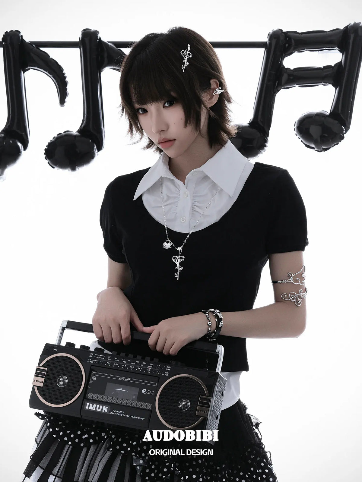 Piano Keys Platinum Plating ABY Style Y2K Hair Clip™