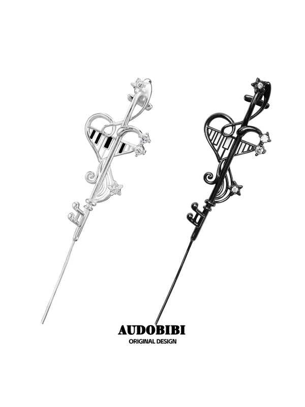 Piano Keys Platinum Plating Piano Music Note Needle Piercing Earring™