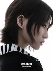 Piano Keys Platinum Plating Piano Music Note Needle Piercing Earring™
