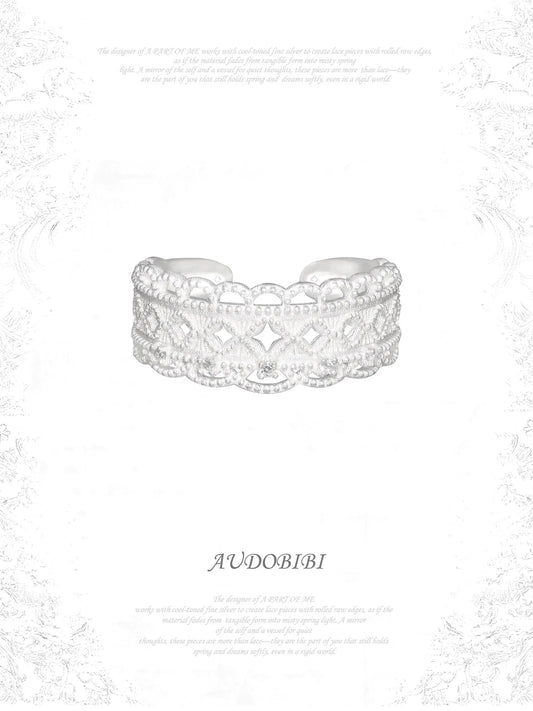 Rebellious Tenderness 925 Sterling Silver Luxury Vintage Lace Adjustable Diamond Ring™
