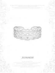 Rebellious Tenderness 925 Sterling Silver Luxury Vintage Lace Adjustable Diamond Ring™