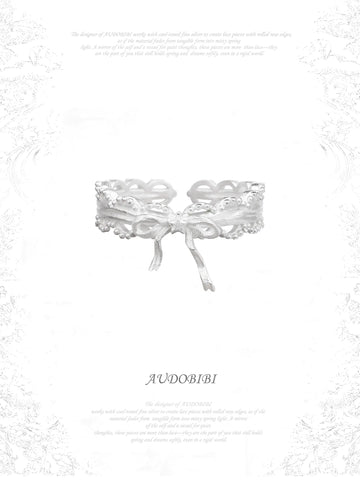 Rebellious Tenderness 925 Sterling Silver Luxury Vintage Lace Bow-Front Adjustable Ring™