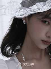 Rebellious Tenderness Platinum Plating 925Pin Luxury Vintage Lace Hoop Earrings™