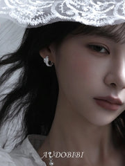 Rebellious Tenderness Platinum Plating 925Pin Luxury Vintage Lace Hoop Earrings™