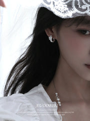 Rebellious Tenderness Platinum Plating 925Pin Luxury Vintage Lace Hoop Earrings™