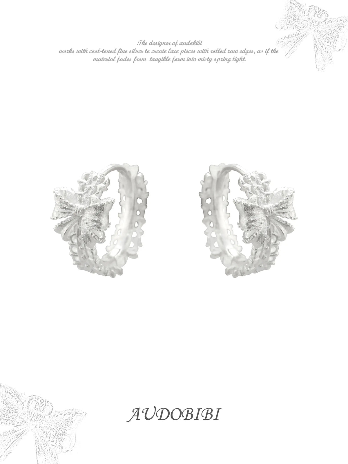 Rebellious Tenderness Platinum Plating 925Pin Luxury Vintage Lace Hoop Earrings™