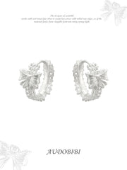 Rebellious Tenderness Platinum Plating 925Pin Luxury Vintage Lace Hoop Earrings™