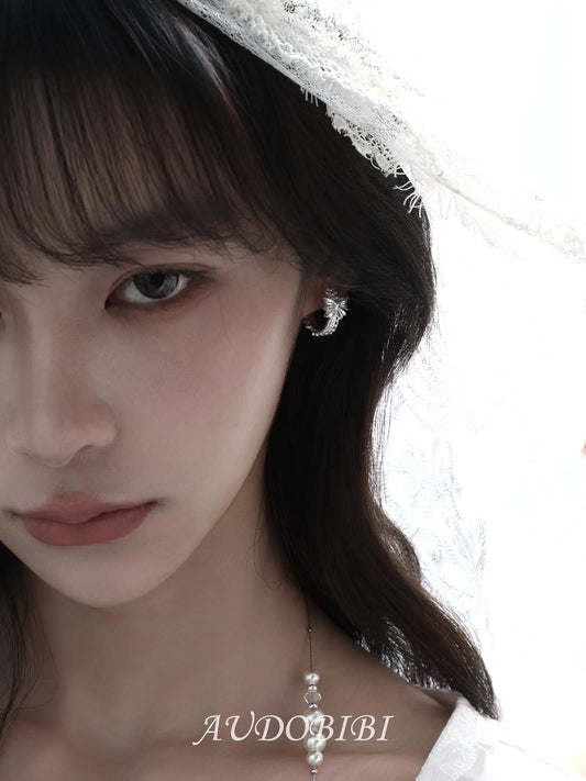 Rebellious Tenderness Platinum Plating 925Pin Luxury Vintage Lace Hoop Earrings™