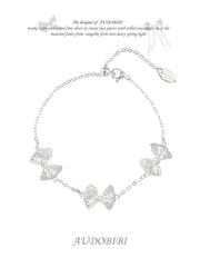 Rebellious Tenderness Platinum Plating Luxury Lace Bow Bracelet™
