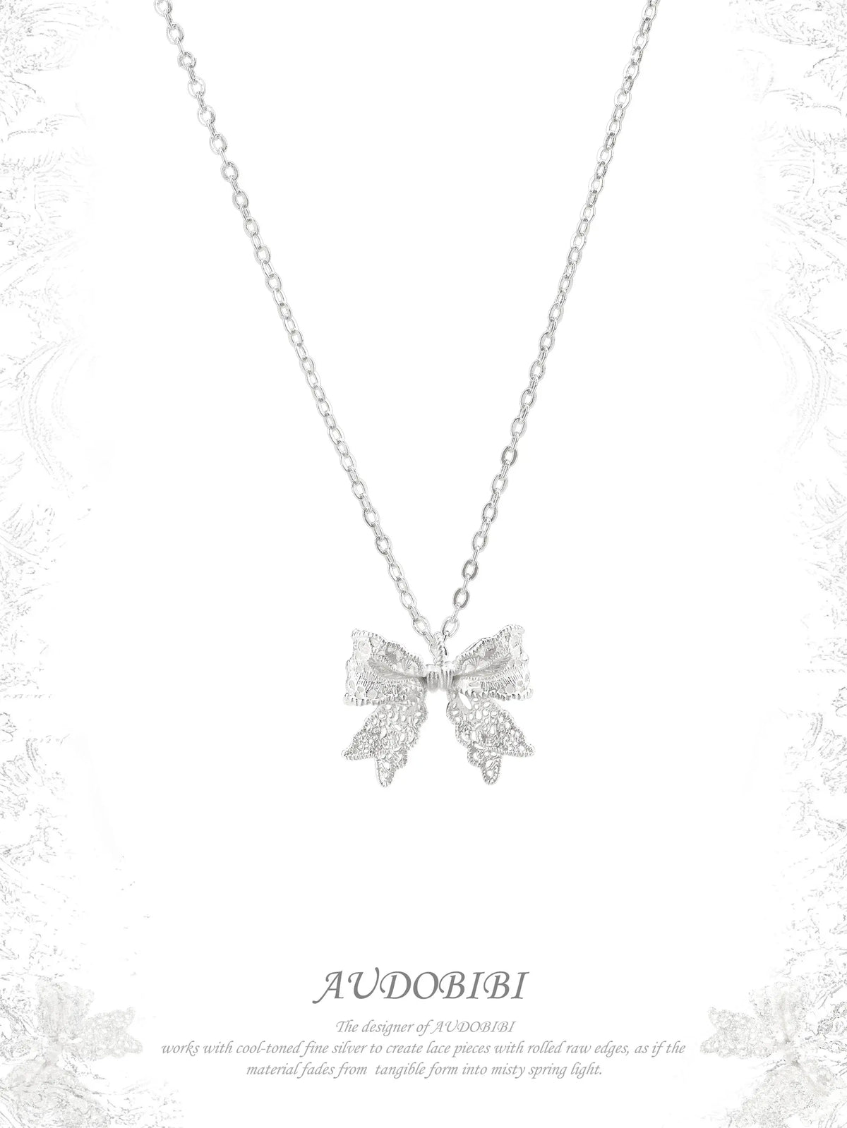 Rebellious Tenderness Platinum Plating Luxury Lace Butterfly Pendant Necklace™