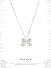 Rebellious Tenderness Platinum Plating Luxury Lace Butterfly Pendant Necklace™