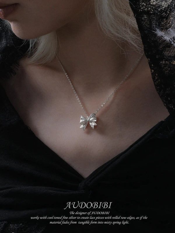Rebellious Tenderness Platinum Plating Luxury Lace Butterfly Pendant Necklace™